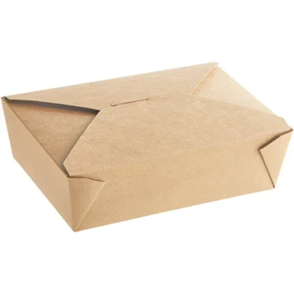 Size #3 Kraft Paper Take-Out Boxes